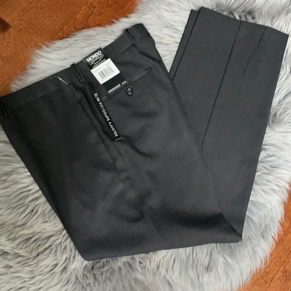 Mondo Dimarco Charcoal Dress Slim fit. NWT